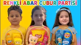 HAZIRLIKTAN PARTİYE !!! RENKLİ ABAR CUBUR EĞLENCESİ !!! #kesfeteyyiz #vlog #party #keşfet 