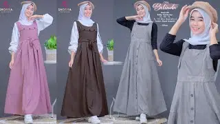 Model gamis terbaru 2021 remaja dan dewasa