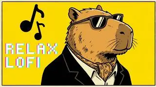 Relaxing Lofi Beats 🎵 DJ Capybara Study Music [1 Hour] Calm Beats for Coding & Concentration 👨‍💻🧠🎵