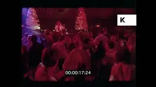 1980s Cheesy Night Club Dancefloor, UK Disco, 35mm