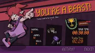 Demon Turf: Trials Any% Speedrun (2:09.92)