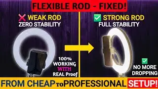 Ring Light Repair⚡️Weak Flexible Rod FIXED⚡️DIY Upgrade Hack 🔥 Increase Strength Like a Professional