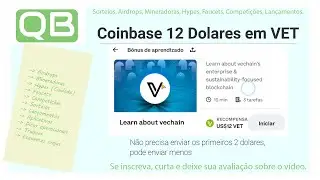 CanalQb - Exchange Coinbase - Aprenda e Ganhe $12 em VET aprenda sobre a carteira VetWorld