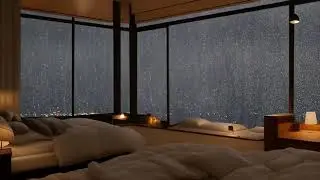 INSTANT Calm: Cozy Window Rain & Distant Thunder ASMR | Deep Sleep, Focus, Anxiety Cure 🌧️