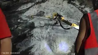 Powerful Drill Rig Working in Tunnel | AIVYTER Underground Drilling Equipment