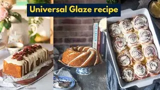 Effortless Cream Cheese Glaze for Pound Cakes, Bundt Cakes, Cinnamon Rolls, Donuts and more