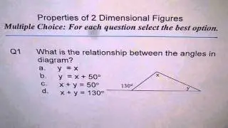 Exterior Angle Sum of Remote Angles Q1