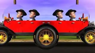 EL Auto Bochinchero,lleno de humor del autode Zenón,colorido y diferentes tamaños de llantas parodia