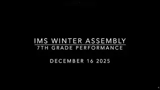 Islander Middle School's 7th Grade Winter Assembly - Orchestra, Choir, and Band - December 16, 2025