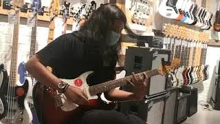 Squier Stratocaster Classic Vibe '60s 3 Tone Sunburst Lefty Demo #squierclassicvibe