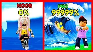ESCAPA DEL TSUNAMI NIVEL NOOB VS NIVEL PRO 999999!😮🌊🌊
