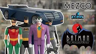 Mezco 5 Points Batman The Animated Series Batmobile and Series 1 Review en Espa&ntilde;ol