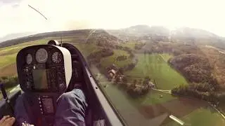 Final Glide to Montricher (7 miles out...)