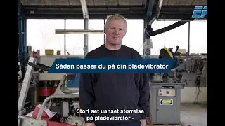 Vedligeholdelse af Pladevibratorer