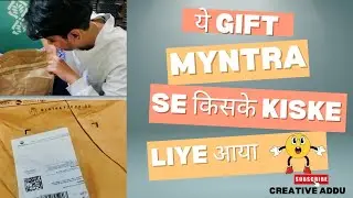 Ye Gift किसके लिए Myntra से🤔|Cute Gift From Myntra😍|इतना प्यारा gift Under 1k|Myntra Gift Unboxing🫶
