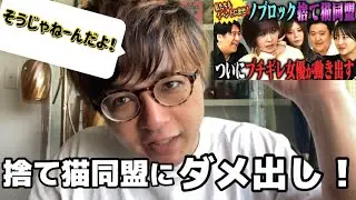 ノブロックTVの捨て猫同盟にダメ出し！について