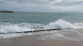 Amazing Winter Blask Sea Waves | Relax Nature Sounds