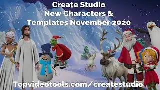 Create Studio November 2020 Update: New Templates & Christmas Characters