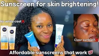 Best affordable sunscreens to use now✅ clear sunburn, brighten skin, no white cast!