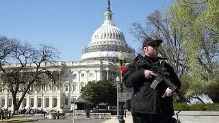 US Capitol shooting: suspected gunman and bystander injured