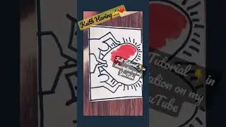 Keith Haring EASY Step by Step Art PROJECT - for Kids w/ Art History #keithharing #mrschuettesart