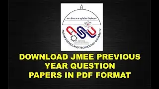 Download JMEE Previous Year Question Papers in PDF Format