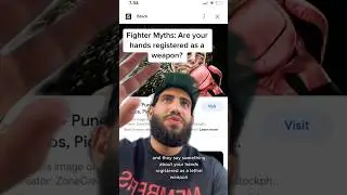 Hands registered as weapons FACT OR FICTION? 🤔 #mma #fighting #ufc #boxing #boxingtips #muaythai