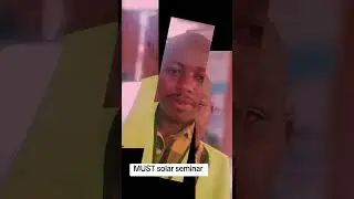 the just concluded MUST solar seminar courtesy of geldenmax solar