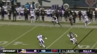 NAHSHON WRIGHT PICK 6 OFF JJ MCCARTHY 🔥 Vikings vs Bears 2025 Highlights