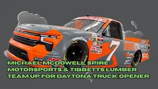 Michael McDowell, Spire Motorsports & Tibbetts Lumber Team Up for Daytona Truck Opener