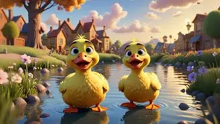 One Dizzy Duck Wears Sunglasses | Fun Animal Song for Kids | Nursery Rhymes and Learning Songs