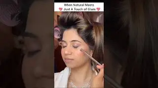 Natural glam| by makeoversbydrashtidani #shorts #makeuptutorial #bridalmakeup #bride #wedding