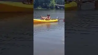 bicycle kayak! flapping-foil powered sit-on-top kayak DIY MODIFICATION