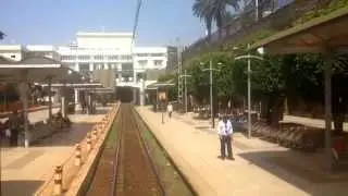 Gare de Rabat-Ville à Agdal Vue de l’arrière du Train.