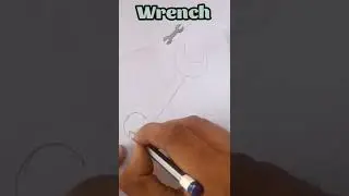 How to draw a Wrench #shorts