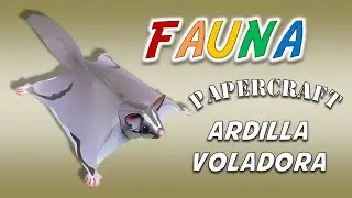 DIY ARDILLA VOLADORA o PETAURO DEL AZUCAR (Creative Park) de Papercraft paso a paso