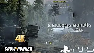SNOW RUNNER മലയാളം TANKER LORRY STUCK IN THE MIDDLE OF THE LAKE EPIC GAME PLAY 4K HIGH GRAPHICS