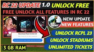 REAL CRICKET 22 MOD APK UNLIMITED COINS FREE STADIUM  UNLOCK TOURNAMENT UNLOCK MODE LATEST VERSION