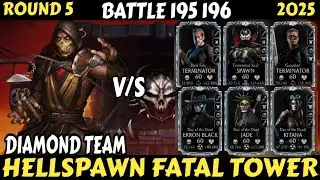 Mk Mobile | Hell Spawn Fatal Tower | Battles 195 196 R5 | By Diamond Team #mkmobile #games #gaming