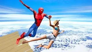 GTA 5 Crazy SPIDERMAN ragdolls ep.11