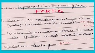Important Civil Engineering Data Part-6 #civilengineering #civil #civilengineeringstudy&construction