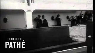 Duke Of Edinburgh Leaves Cardiff (1958)