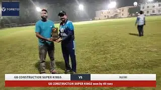 GB CONSTRUCTION SUPER KINGS vs PAALM KINGS Live Cricket Match | Gorakhpur Vetran Premier League  Liv