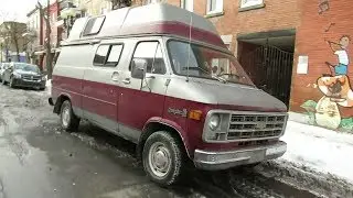 RETRO CHEVY G20 CAMPER VAN SIGHTING IN MONTREAL / NOVEMBER 2018