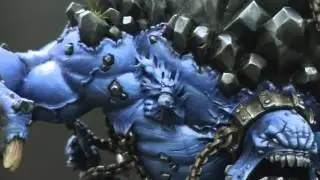Painted Mountain King for Hordes (Gen Con 2013 best of category)- Blue Table Painting