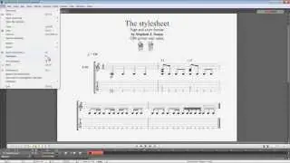 Guitar Pro 6 Stylesheet - Page & Score format tab