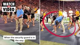 University &lsquo;security guard&rsquo; shows off moves in dance routine