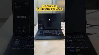 HP OMEN 16 intel i7 14650HX RTX 4060 boot time test & animation #hp #hpomen