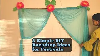DIY Backdrop decor | 2 simple Backdrop Ideas that we can make in last minute |RSS kitchen&crafts