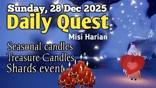 Sky Daily Quest today - Vault of Knowledge 28 dec 2025 | Sky Children of the Light | Sandwichies Ch